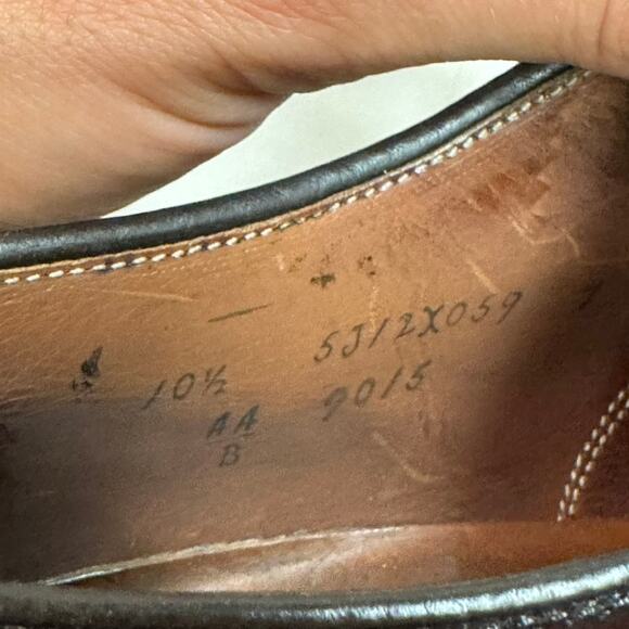 NEW HEELS Alden 9015 Perf Tip Bal Oxford Color 8 Shell Cordovan USA 10.5 AA/B - Picture 11 of 13